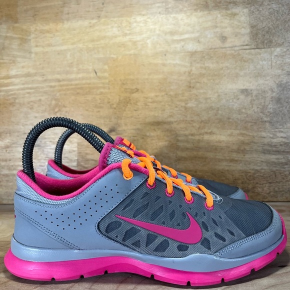 Nike Shoes - Nike Flex Trainer 3 Womens Size 6 Training Shoes Sneakers Gray Pink 580374-001